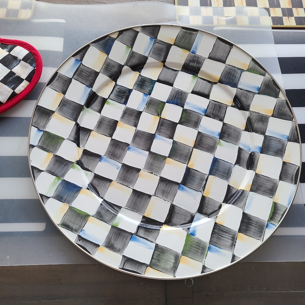MacKenzie-Childs Courtly Check serving Platter